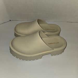 Jeffrey Campbell Chunky Clogge Slip On Clogs Mules Y2K Style Shoes Womens size 8